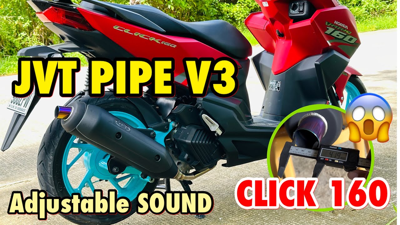 Honda Click 160 | JVT PIPE V3 | Full Review | Installation | DIY
