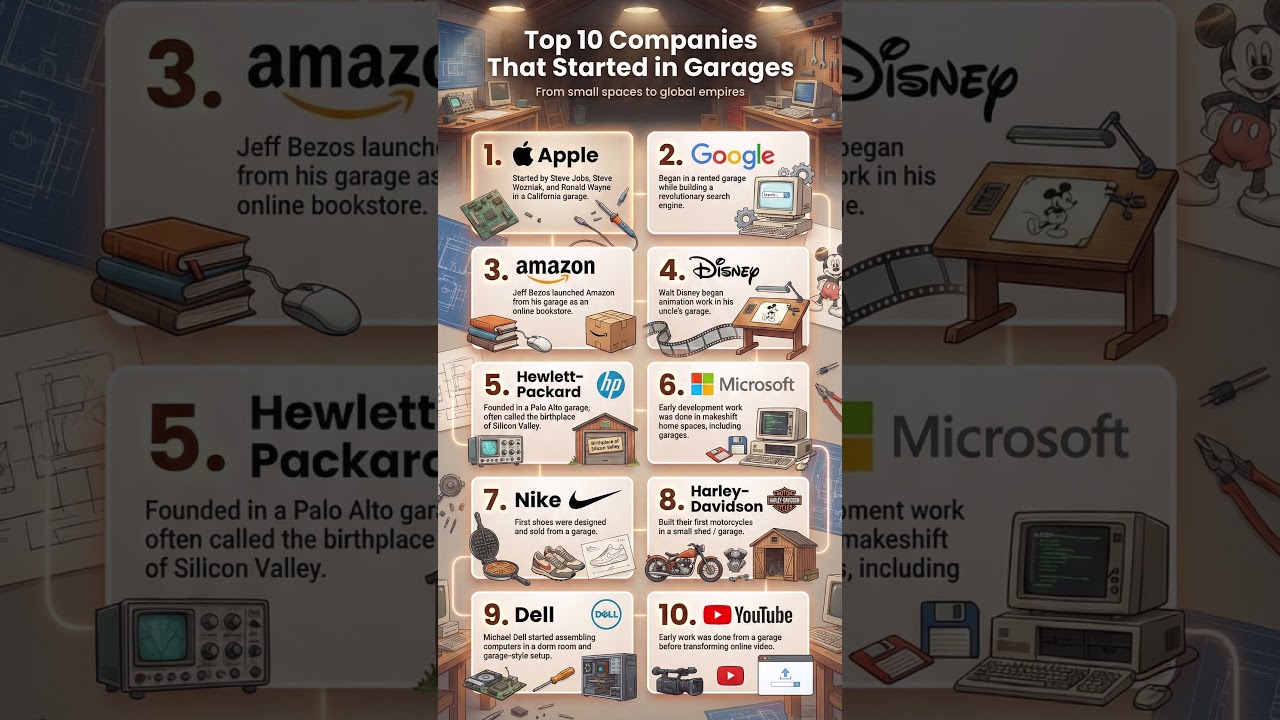 Top 10 Companies That Started in Garages