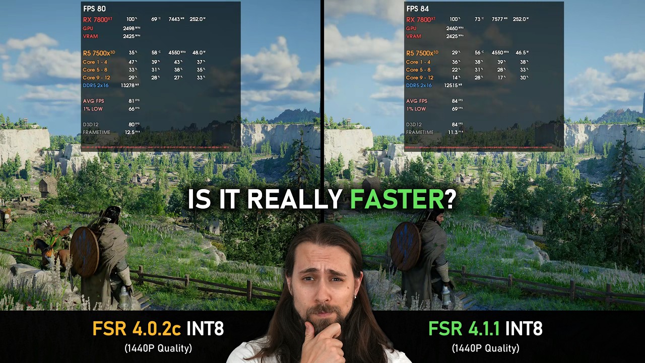 FSR 3.1 vs FSR 4.0.2c vs FSR 4.1 - 7900 XTX, 7800 XT & 7600 XT Benchmarks