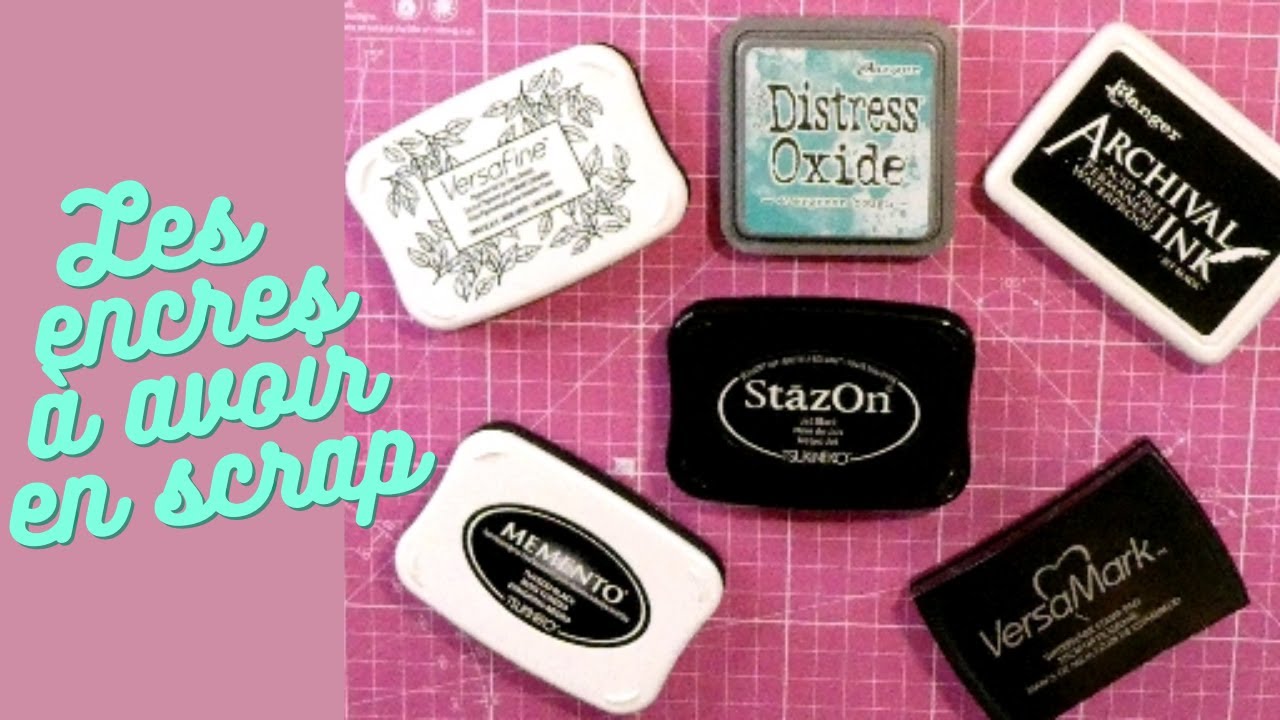 Comment utiliser les encres en scrapbooking #scrapbooking #versafine  #distressoxide #versamark