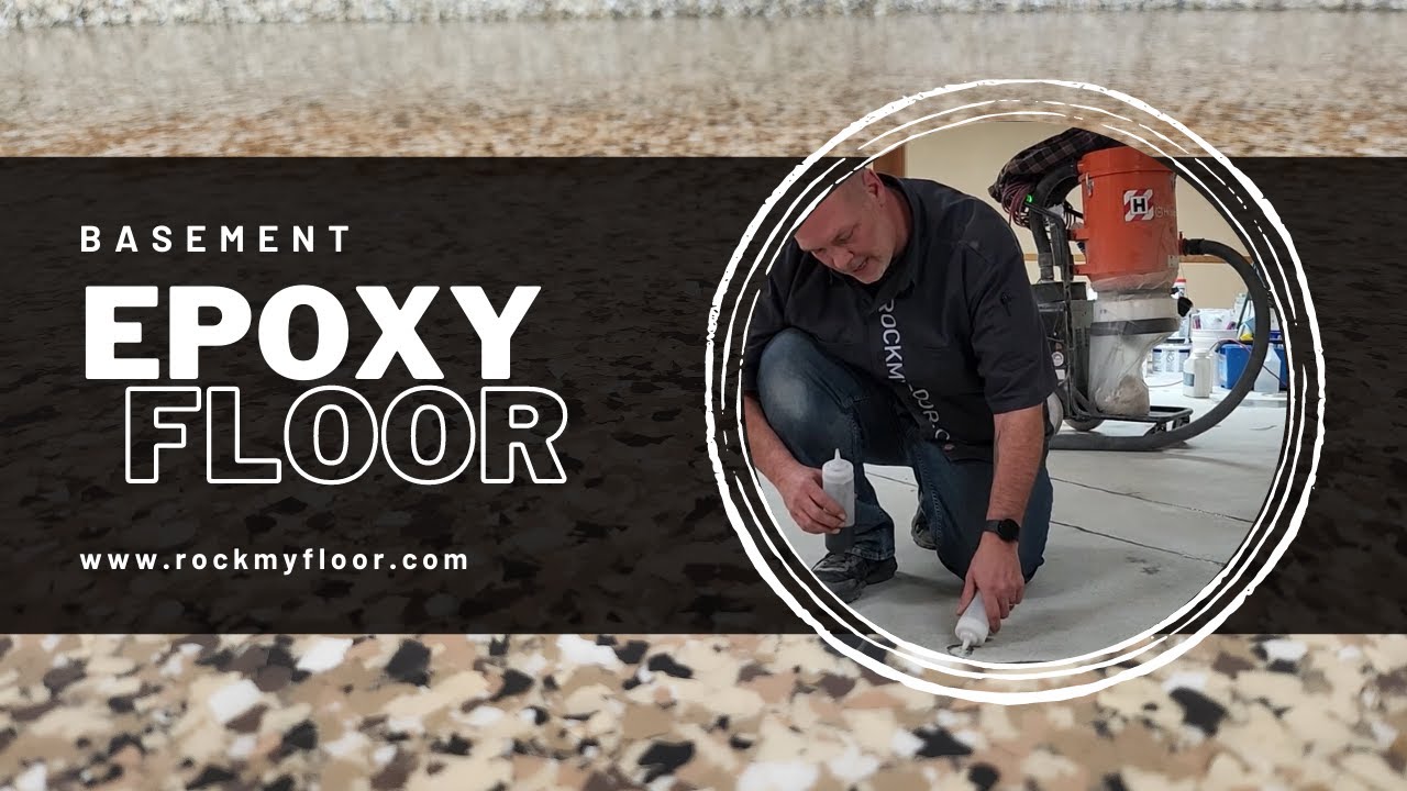 Basement floor transformation using Epoxy Floor Coating / #epoxyflooring