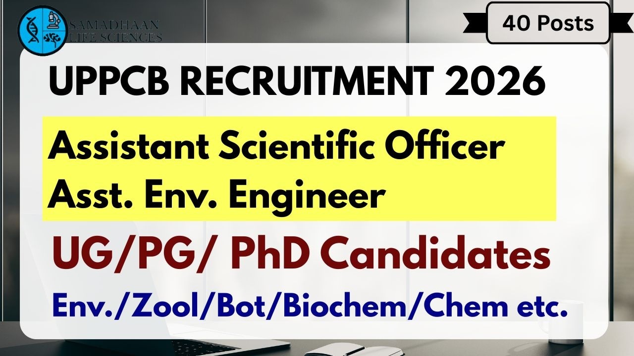 UPPCB Recruitment 2026 | 40 Posts | Asst Env Engineer & Scientific Officer