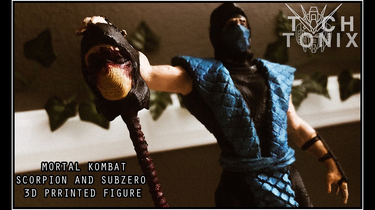 3D Printed Mortal Kombat Scorpion and Sub-Zero Figure!