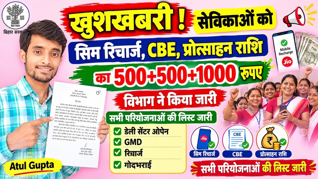 खुशखबरी ! ICDS विभाग ने जारी किया 40 करोड़ | सभी सेविका-सहायिकाओं को पैसा | Atuls Thoughts Video