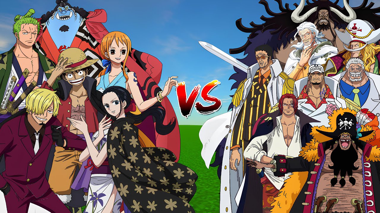 Straw Hat Pirates Vs Strongest One piece Characters