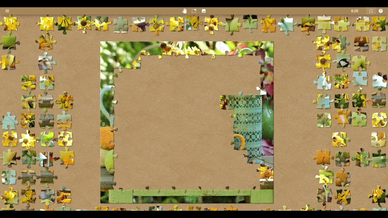 Relaxing Music With Yellow Flower Puzzle #1