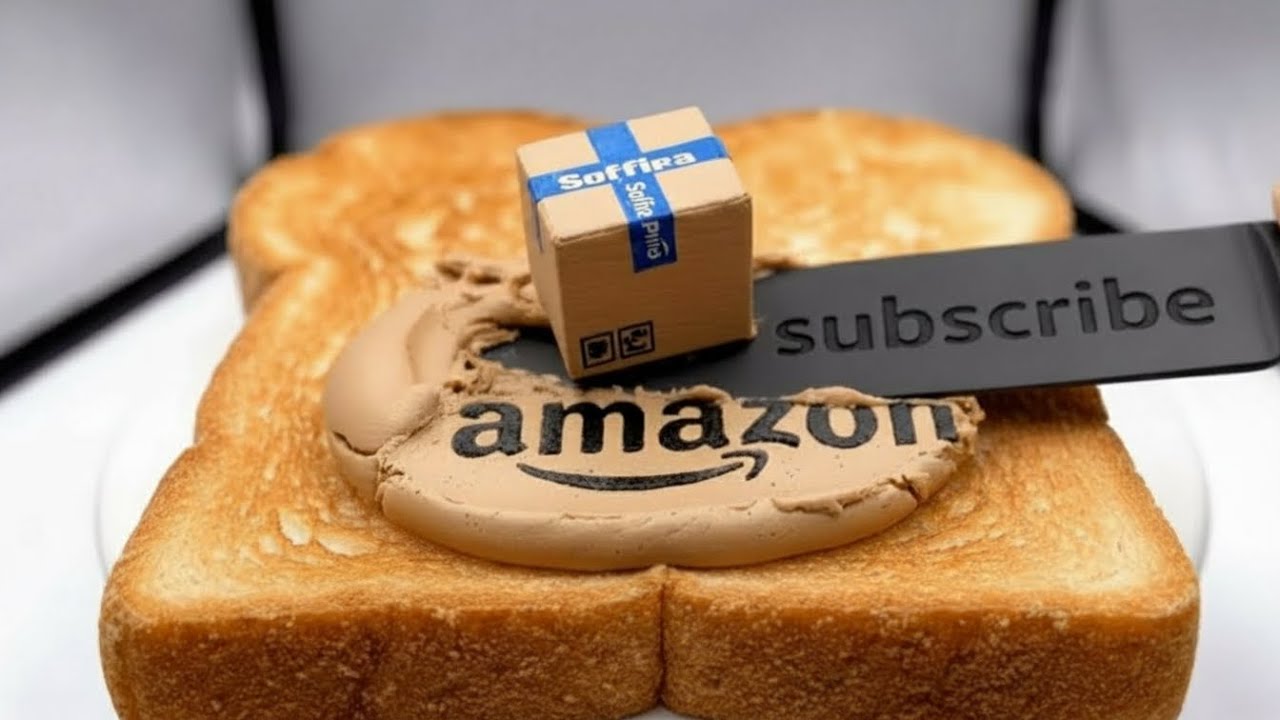 Brand logos spread on toast, ASMR compilation | Strangely satisfying food (4K, no talking)