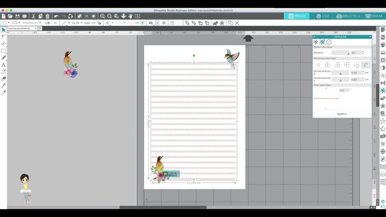 Criar linhas para Miolo de Planners e Agendas