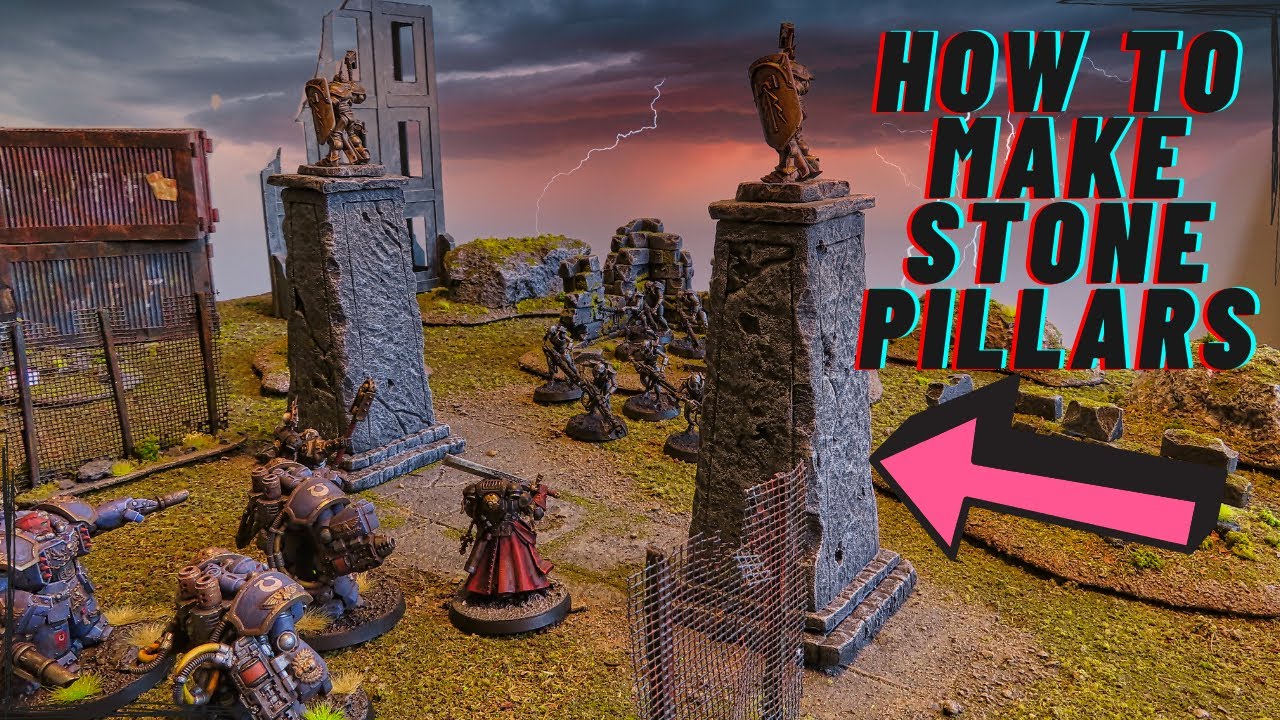 Every table needs this! Stone pillars for Dungeons and dragons.