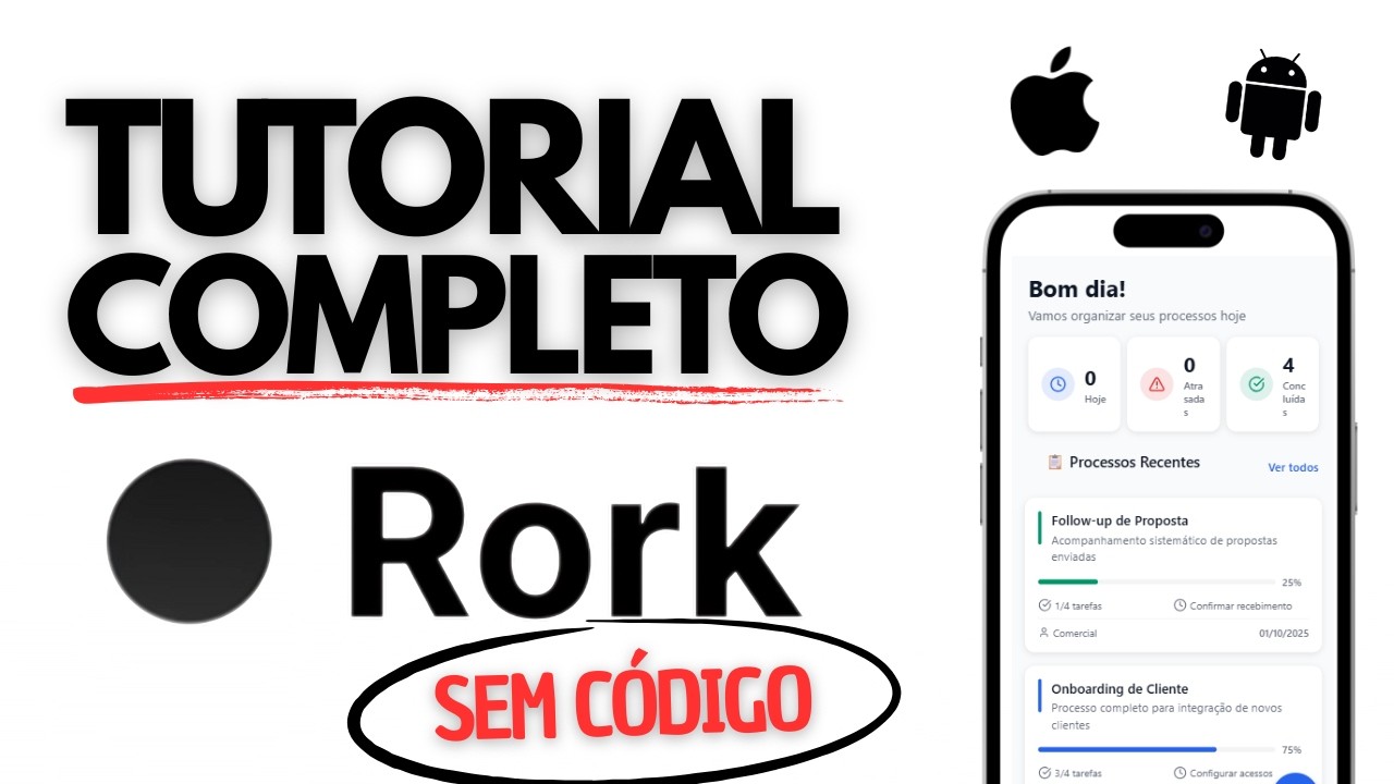Como Criar App Mobile com IA | Tutorial Rork AI na Prática [iOS e Android]
