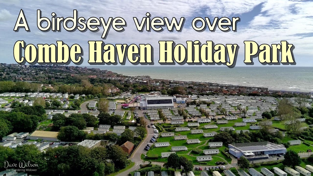 A bird's-eye view over Combe Haven Holiday Park.