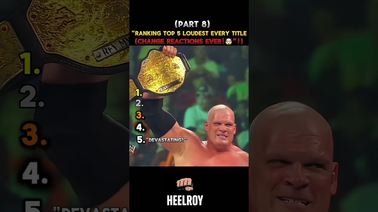Top 5 Loudest WWE Title Change Crowd Reactions Ever! 🔥 | Part 8