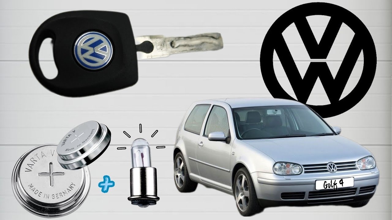 🔋 ЗАМЕНА БАТАРЕЙКИ И ПОДСВЕТКИ В КЛЮЧЕ VW GOLF 4 💡