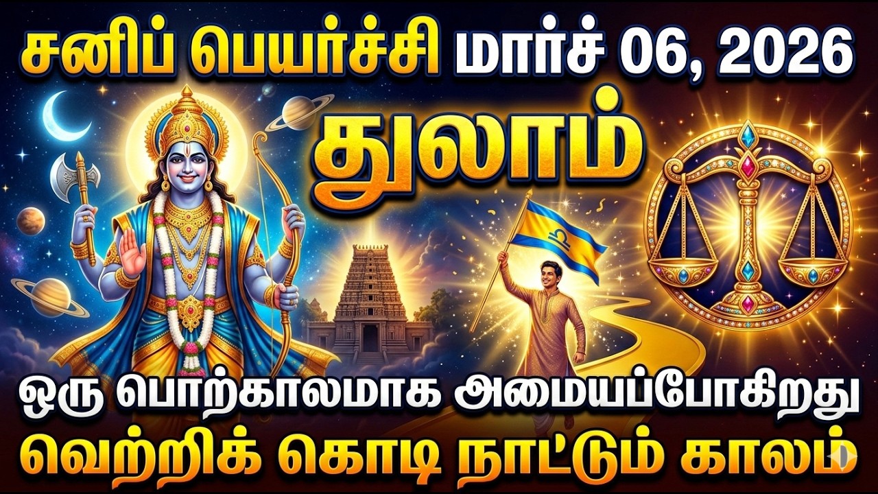 Sani Peyarchi 2026 துலாம் ராசி பொற்காலமாக அமையப்போகிறது வாட்டி வதைத்த அர்த்தாஷ்டம சனி  முடிகிறது