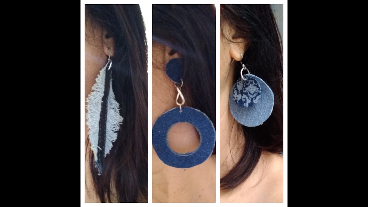 DIY- BRINCOS DE JEANS#1