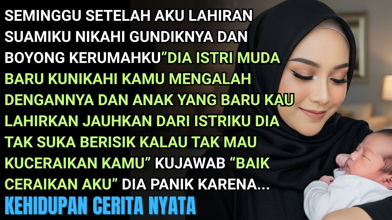 SEMINGGU SETELAH LAHIRAN SUAMI NIKAHI GUNDIKNYA & BOYONG KERUMAHKU JADIKAN AKU BABUNYA- KUBUAT PANIK