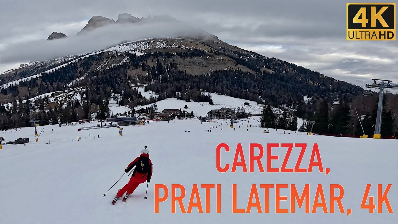 ⛷️ Prati Latemar, 55, RED, Carezza 4K