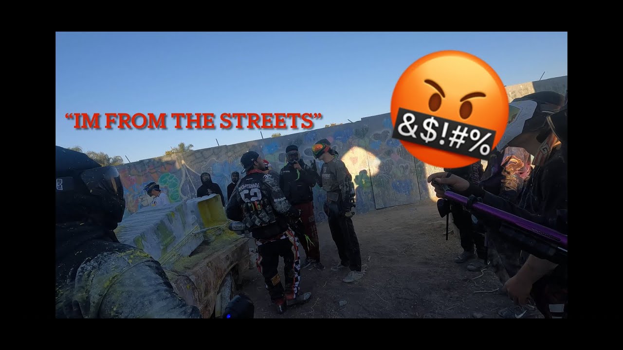 PAINTBALL : FIGHT TAKEN OUTSIDE (GONE WRONG)  (HOLLYWOOD SPORTS)