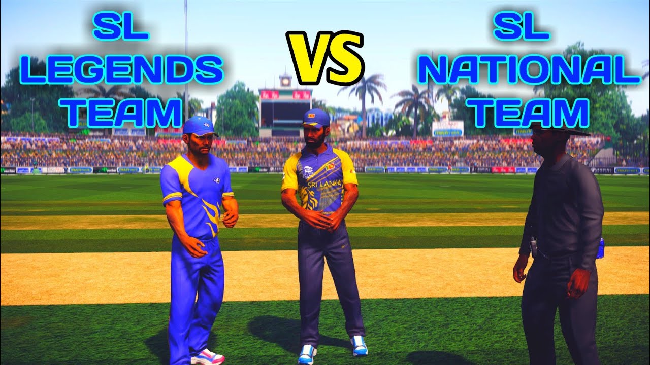 SL LEGENDS TEAM vs SL NATIONAL TEAM. 5 overs match. DBC 14 gameplay.