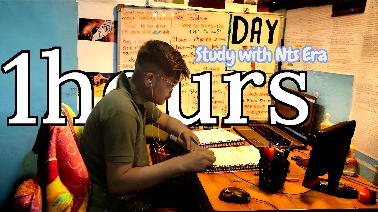 🎧 LIVE 1-Hour Study With Me 📚 | Rainy UK Ambience 🌧️ | Focus & Deep Work | Pomodoro timer