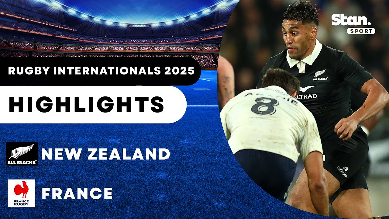 New Zealand v France | Rugby Internationals | 2025
