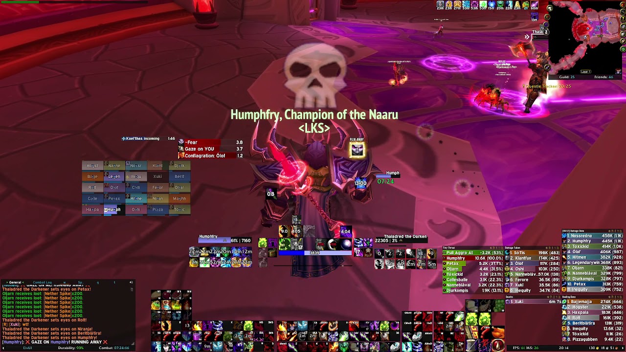 Kael'thas Sunstrider  - LKS - humpis (warlock PoV)