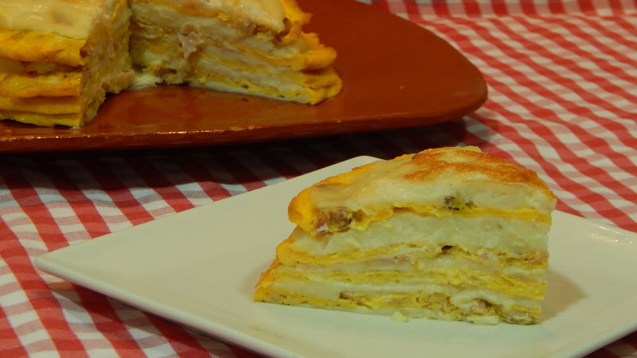 Cómo hacer pastel de tortillitas rellenas
