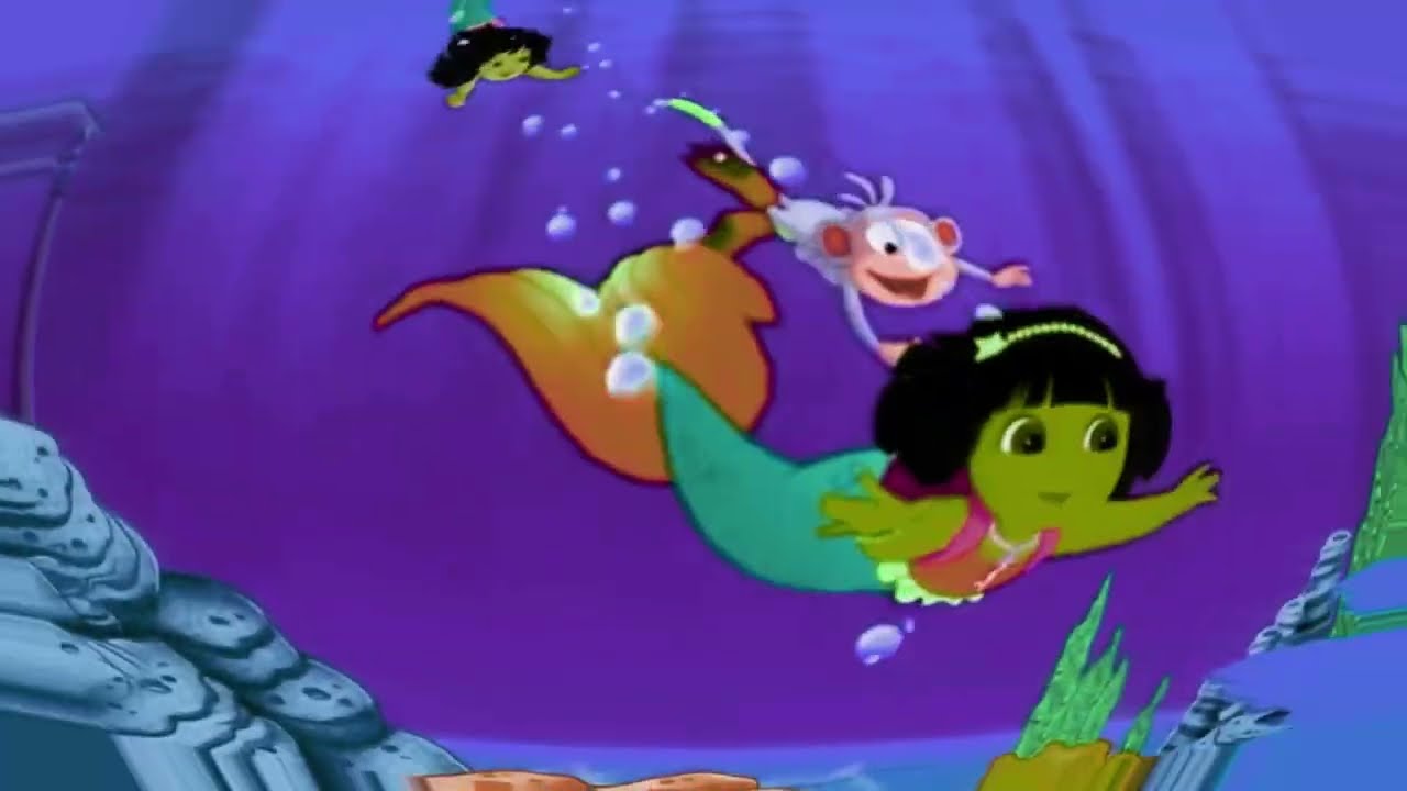 Woah ! Mermaids Dive Into The Ocean ! / @DoraOfficial / Sponsored By Gamavision Csupo Effects
