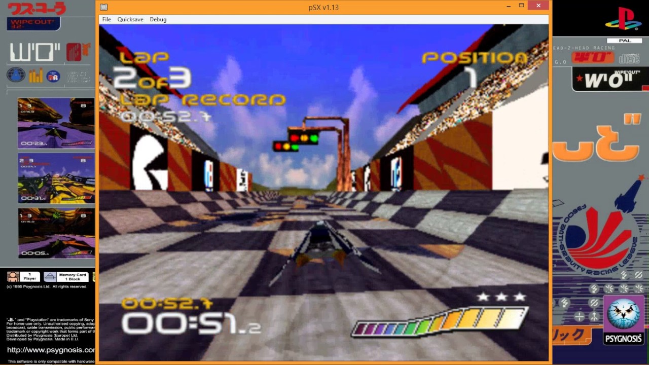 WipEout - Auricom - Championship Race - Venom - Terramax - PlayStation - Psygnosis