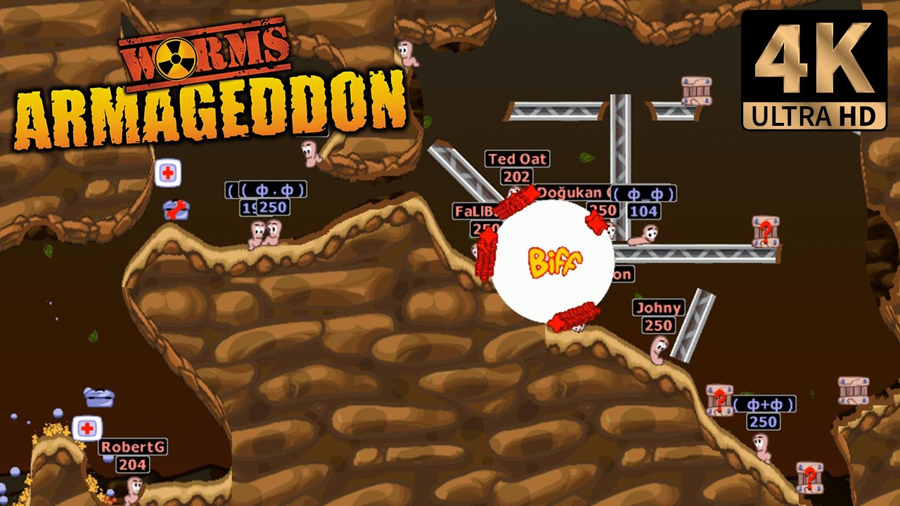 Worms Armageddon Online | Kaos 1v1 | PC 4K