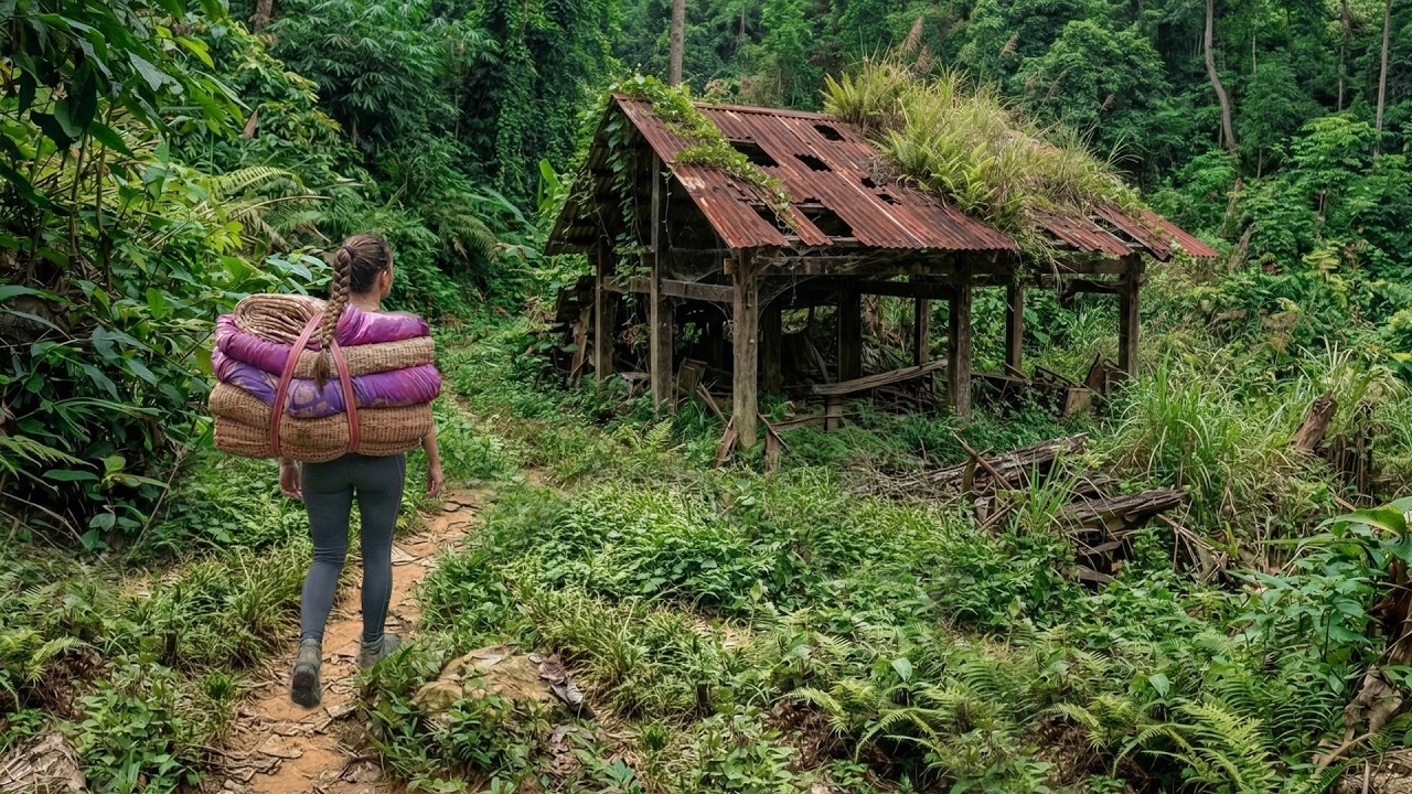 311-Days The Girl Leave City to Renovating Abandoned House, Build A New Farm from Start To Finish