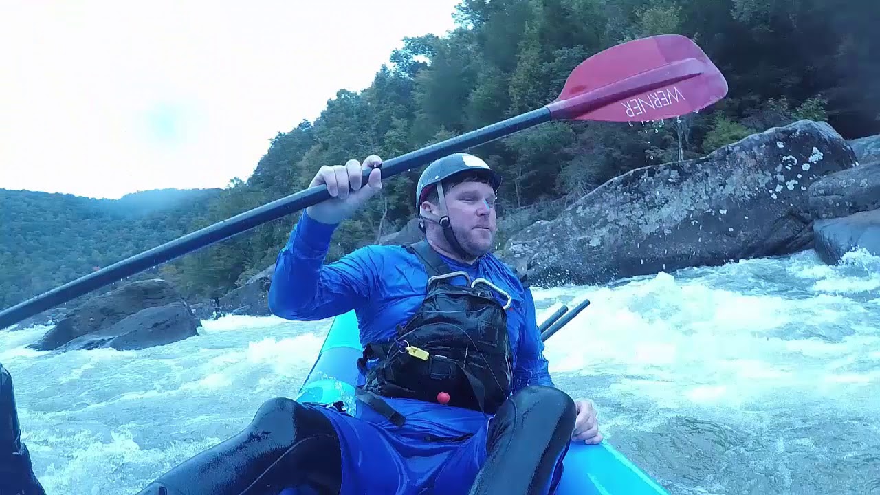 Matt Cronin with 1st descent of Ugly Ducky on the Upper Gauley.