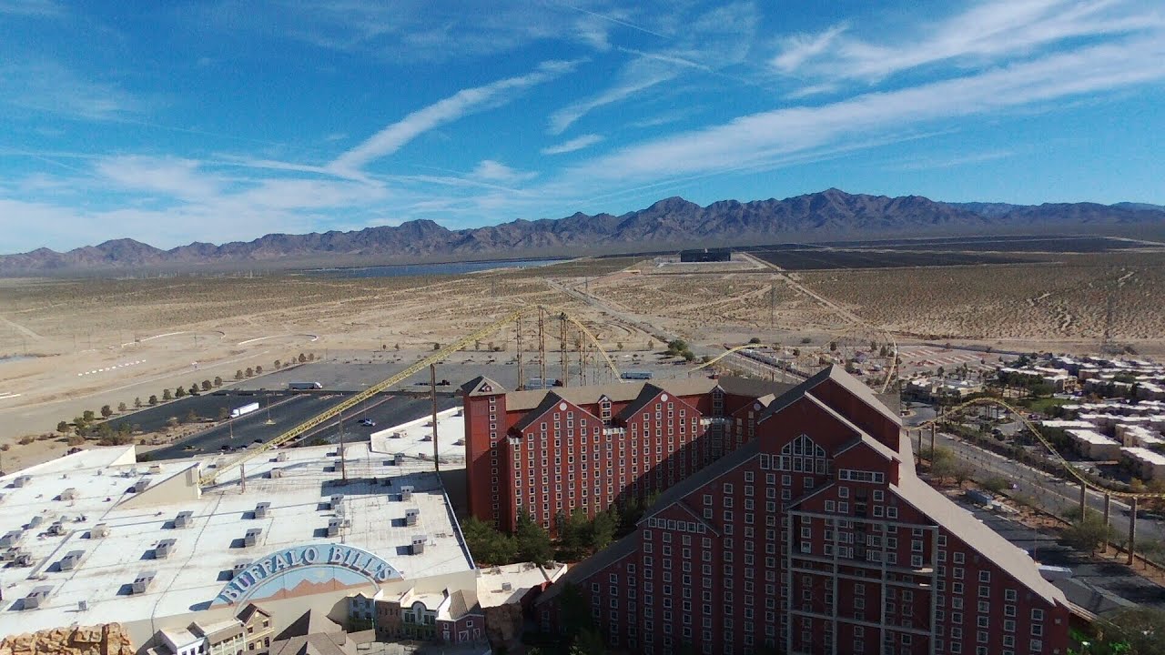 Buffalo Bill&rsquo;s Hotel, Casino, and Desperato Rollercoaster (Bebop2 Drone Video)