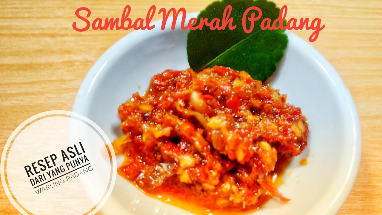 Sambal Merah Padang *resep langsung dari yang punya warung Padang