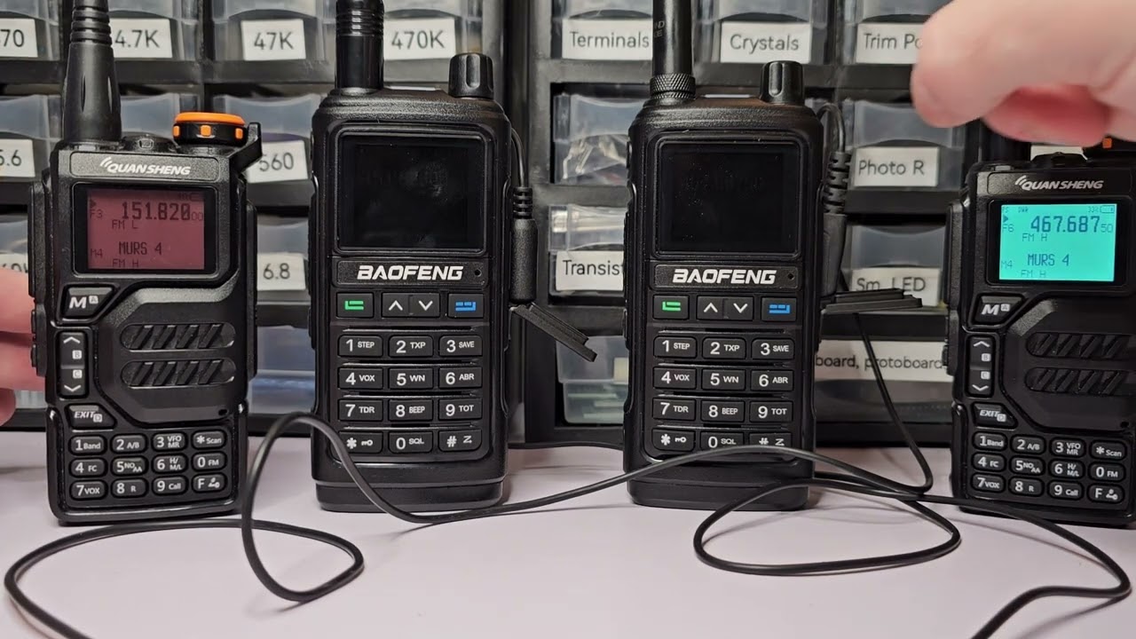 Cross-band Repeater using Baofeng radios and earpiece.