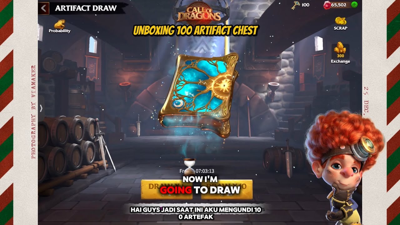 UNBOXING 100 ARTIFACT CHEST CALL OF DRAGON