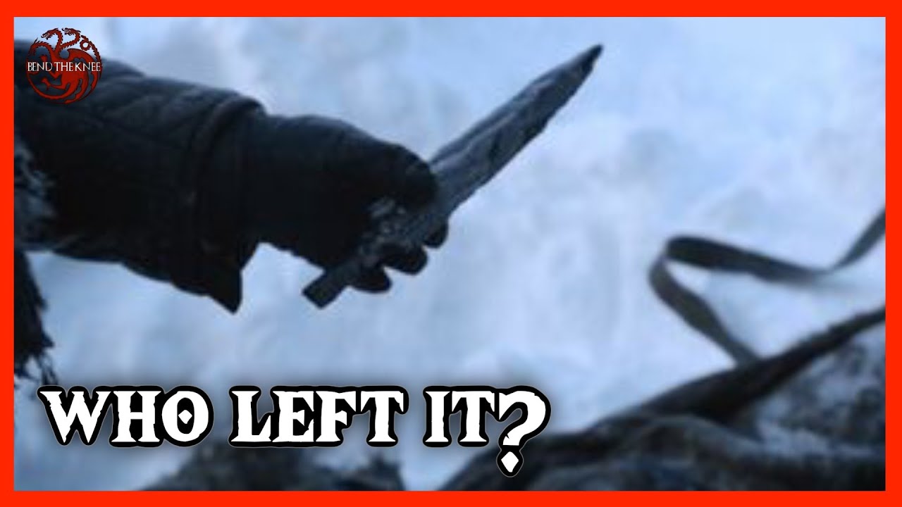 Who left the Dragonglass and Joramun's Horn at The Fist of the First Men?