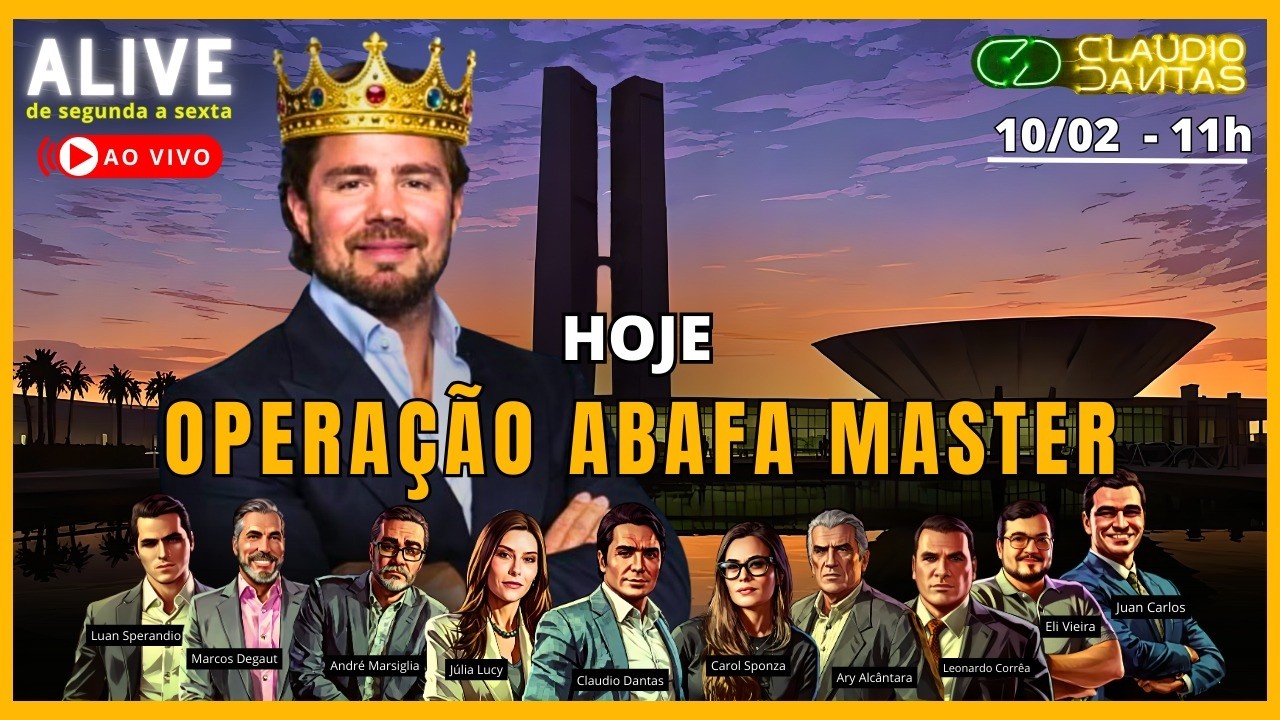 Autoridades tentam abafar investigações do Banco Master, caso que pode abalar os três Poderes.