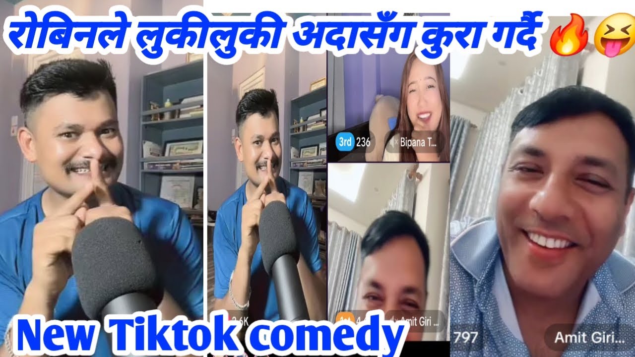 रोबिनले लुकीलुकी अधा सँग कुरा गर्दै🔥😍 Rooben khadka Tiktok live video 🔥 newTiktok viral video