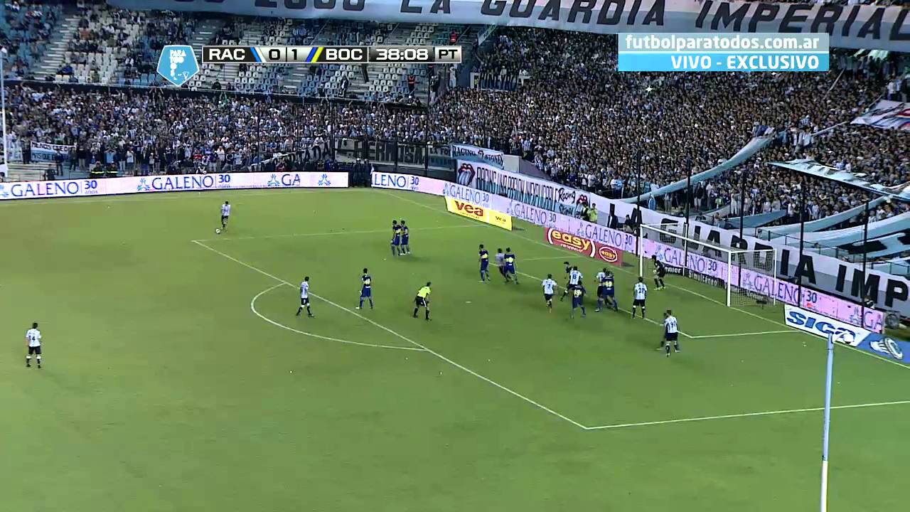 Fútbol en vivo. Racing - Boca. Fecha 7. Torneo Final 2014. Fútbol Para Todos.