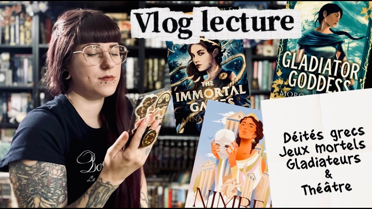 Vlog lecture : Entre Romantasy, Mythologie, Dieux Grecs et Coloriage Cosy 🏛️✨