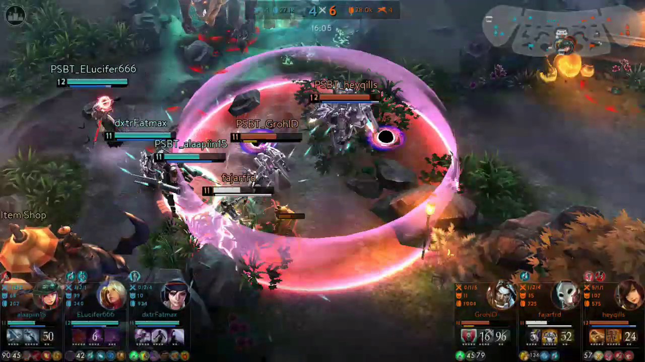 Catherine, Celeste, Joule vs Ardan, Alpha, Skye