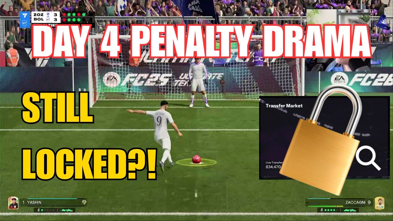 EA Sports FC 26 Ultimate Team Day 4 – Transfer Market Still Locked? Squad Battles & Penalty Drama