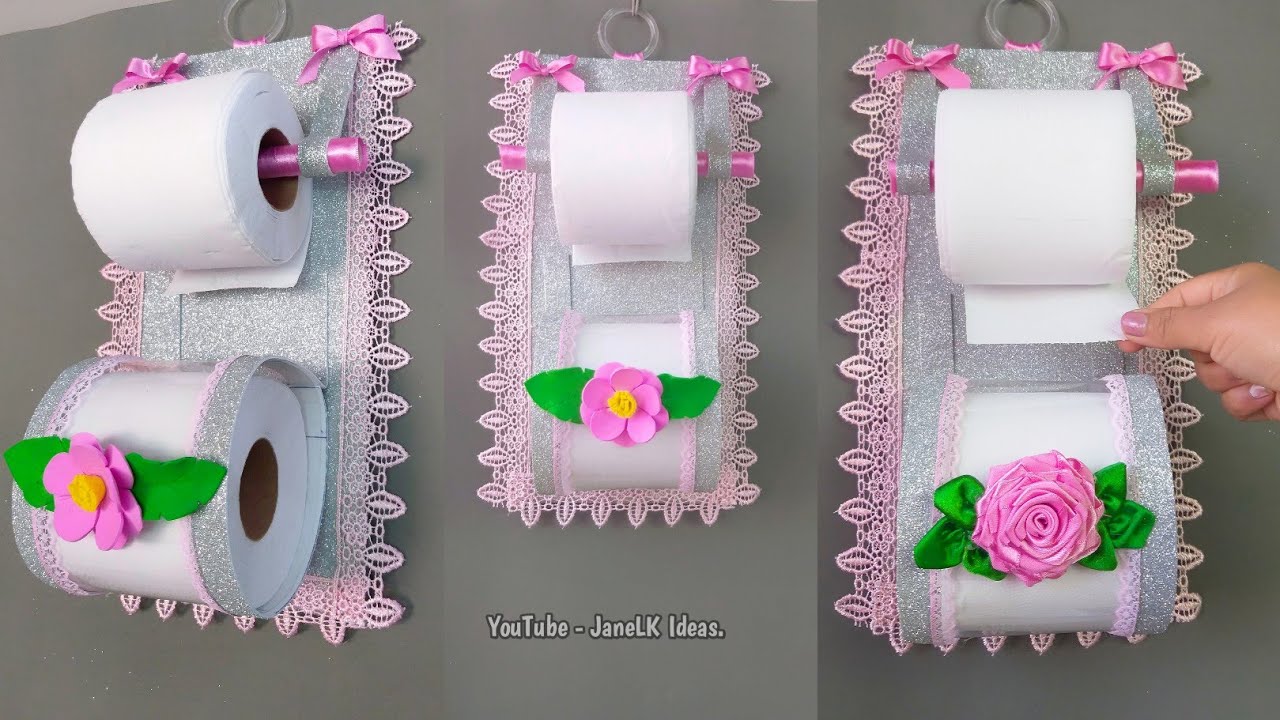 Nuevo PORTA PAPEL HIGIÉNICO Utilizando Reciclaje | Manualidad Para El Baño | Dispensador De Papel.