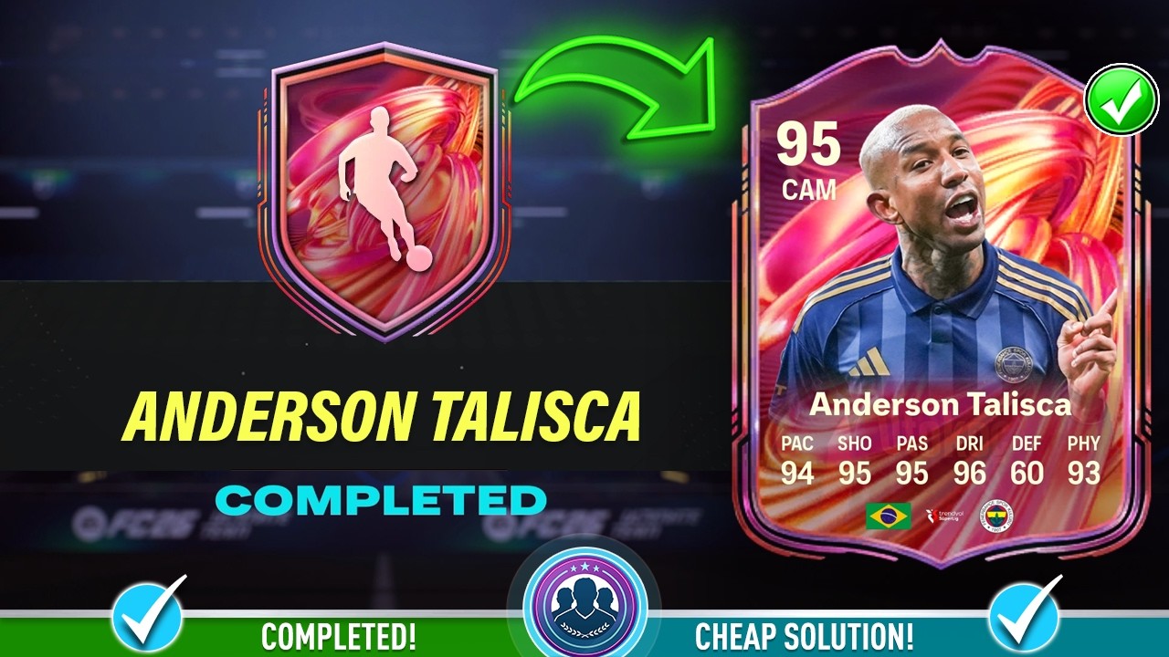 Решение SBC 95 FUTTIES Anderson Talisca &mdash; Дешевое решение и советы &mdash; FC 26