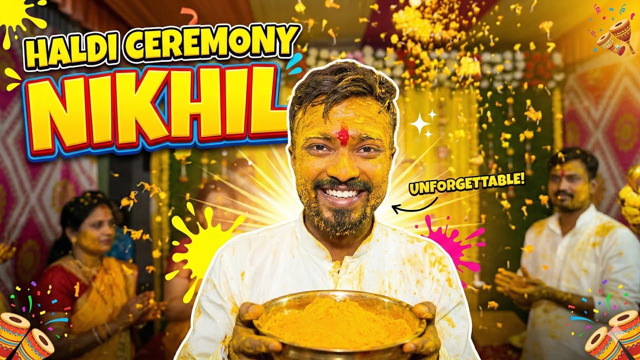 NIKHIL HALDI 2026 ( INDIAN GUJRATI HALDI ) WITH FUN
