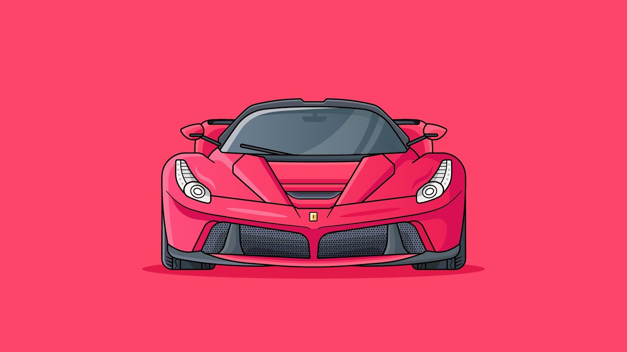 Adobe Illustrator Tutorial - How to Draw Vector LaFerrari Car Illustration