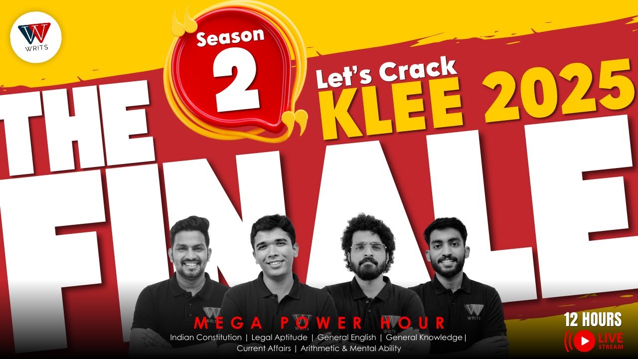 THE FINALE: SEASON 2 | WRITS | KLEE 2025 | LIVE