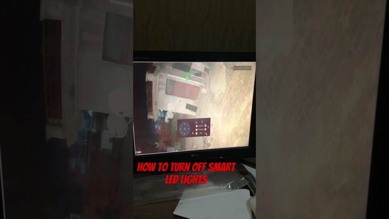 How to turn off smart led lights of cctv camera