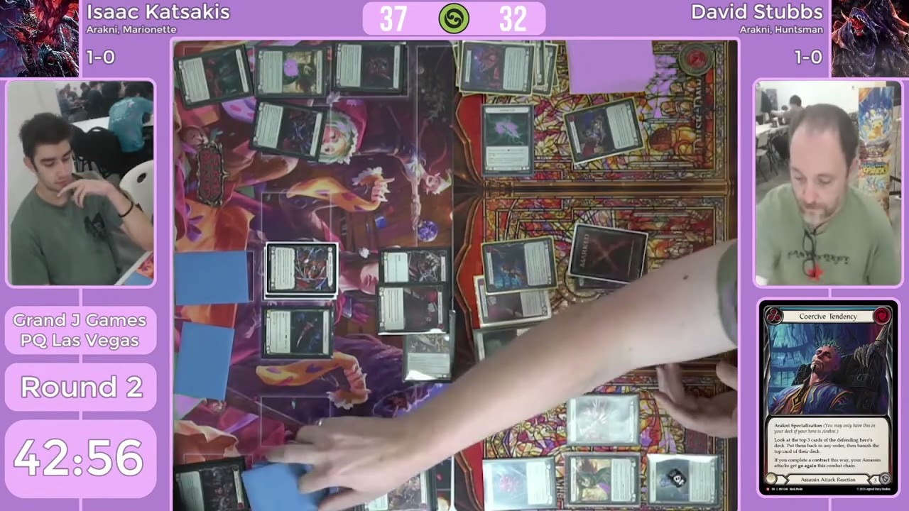 Isaac Katsakis (Arakni, Marionette) Vs David Stubbs (Arakni, Huntsman) | Round 2